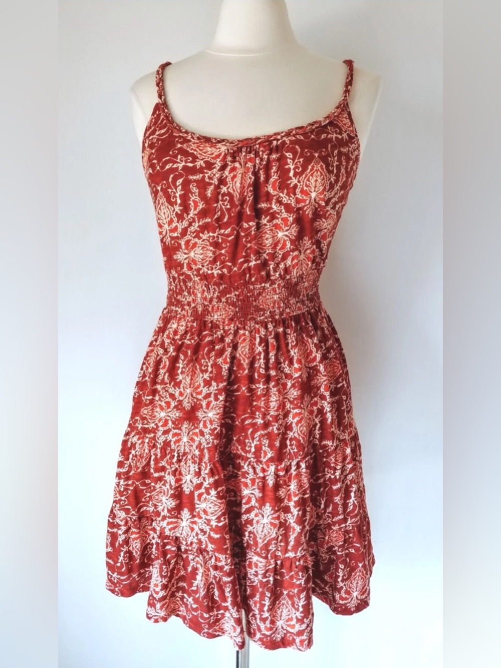 Lucky 🍀 Red Floral Tiered Sundress